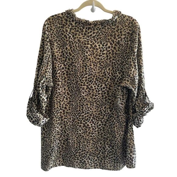 Lane Bryant Leopard Cheetah Print Tunic top Shirt Women’s Plus Size 18/20 - Picture 5 of 5